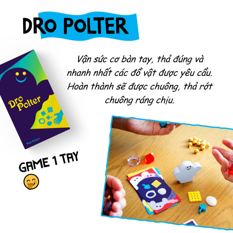 Boardgame DroPolter Trò chơi Thả Đồ Tigar