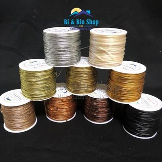 Cuộn ~100m Dây Kim Tuyến Sợi Nhỏ 0.8mm Dùng Treo Thẻ Tag, Gói Quà, Trang Trí Giáng Sinh