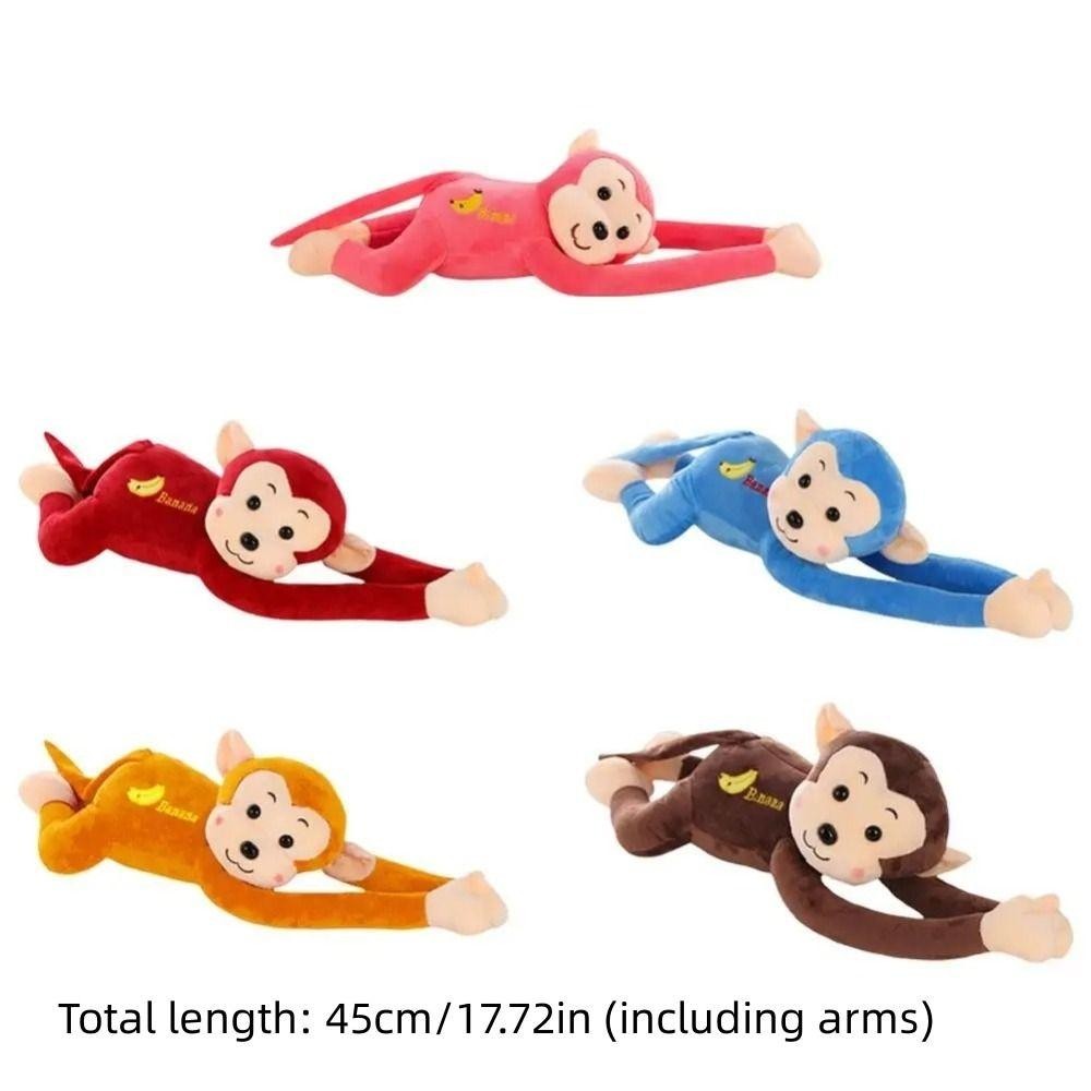FANIELLAPOWELL Monkey Đồ chơi sang trọng, Phát hành nhanh Sáng tạo Mặt dây chuyền xe hơi Ape cánh tay dài, Treo khỉ Gibbon Xe Accesorios Mặt dây chuyền búp bê khỉ