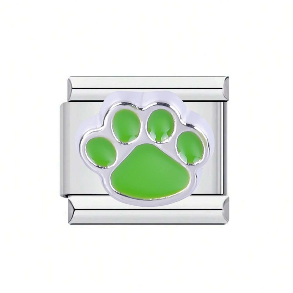 Phụ kiện trang sức DIY Thép không gỉ Cat Paw Chó nhỏ Thú cưng Ý Mô-đun lắp ráp Vòng tay tháo rời