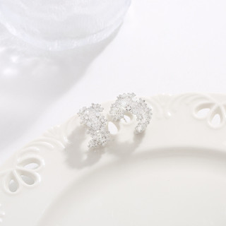Bông Tai Vàng Đầy Sao Zircon Bông Tai Nữ Kim Bạc Hoa Rỗng Ánh Sáng Sang Trọng Cao Cấp Thiết Kế Niche Bông Tai Trang Trí Cao Cấp