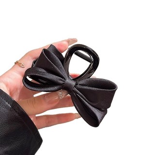 Kẹp tóc cá mập nữ phong cách mới, thanh lịch với nơ đen - QH7