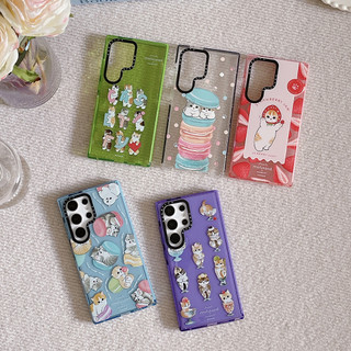 GLITTER Bánh mì Cat Sandwich Ốp lưng Phone Case For Samsung Galaxy S26 25Ultra S25Plus S25 S24 S23 S22Ultra S24 23Plus Vỏ mềm bảo vệ chống sốc
