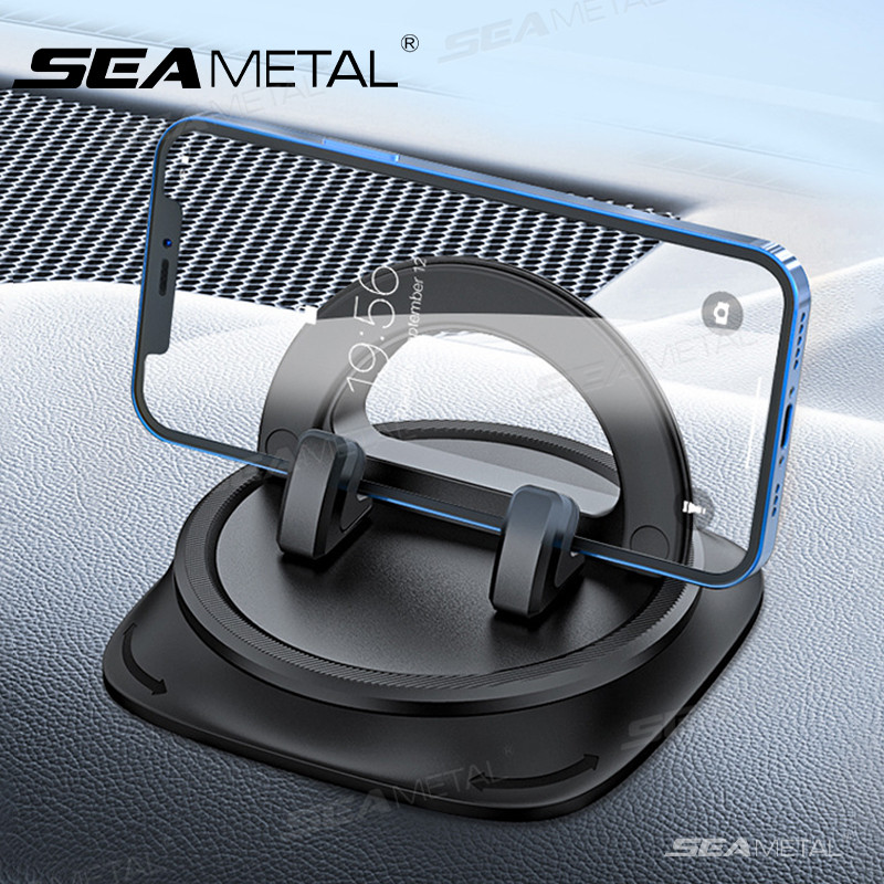 Bảng điều khiển SEAMETAL giá đỡ điện thoại ô tô bảng số điện thoại ô tô 360° Giá đỡ điện thoại chống trượt xoay