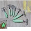 ICUCKO 10 Mồi Bạch Tuộc, 13g-89g Tay Cá Mực Móc Mắt Cá, Phong Cách Dạ Quang Mô Phỏng Gỗ Tôm Mồi Câu Cá