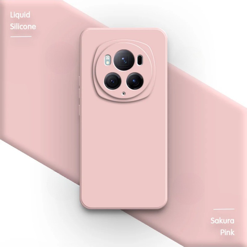 Ốp Điện Thoại Chính Hãng Cho Honor Magic 6 Magic6 Pro Lite Ultimate 6Pro 6Lite 5G Funda Vuông Silicon Lỏng Mềm Đơn Giản Ốp Lưng