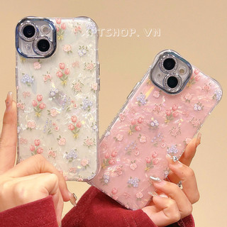 Ốp Điện Thoại Họa Tiết Vỏ Hoa Tulip Cho iPhone 17 Pro Max 17 Air 16 Plus 15 14 13 12 Bảo Vệ Toàn Diện Chống Sốc Bốn Góc Chống Rơi Bảo Vệ Vỏ Acrylic