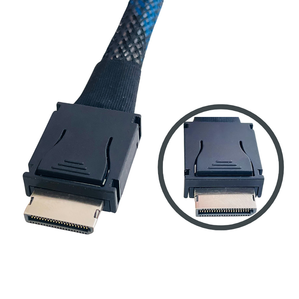 Jmt PCIE4.0x4 Full Chức Năng SFF8611 Đến SFF-8611 Cáp Nối Dài Ouclink 4i Cáp Mạ Bạc