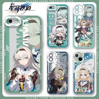 Ốp điện thoại silicon mềm trong suốt Honkai Star Rail Firefly cho IPhone 13 12 11 Pro Max Mini 6 6S 7 8 Plus X XS TPU