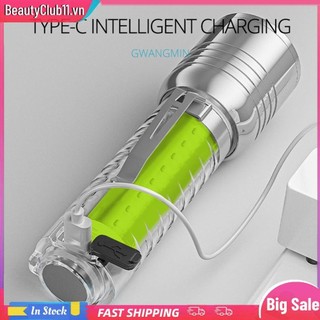 [Sẵn sàng] Đèn pin LED XHP50 500mAh 800LM Đèn pin Type-C USB có thể sạc lại chống nước