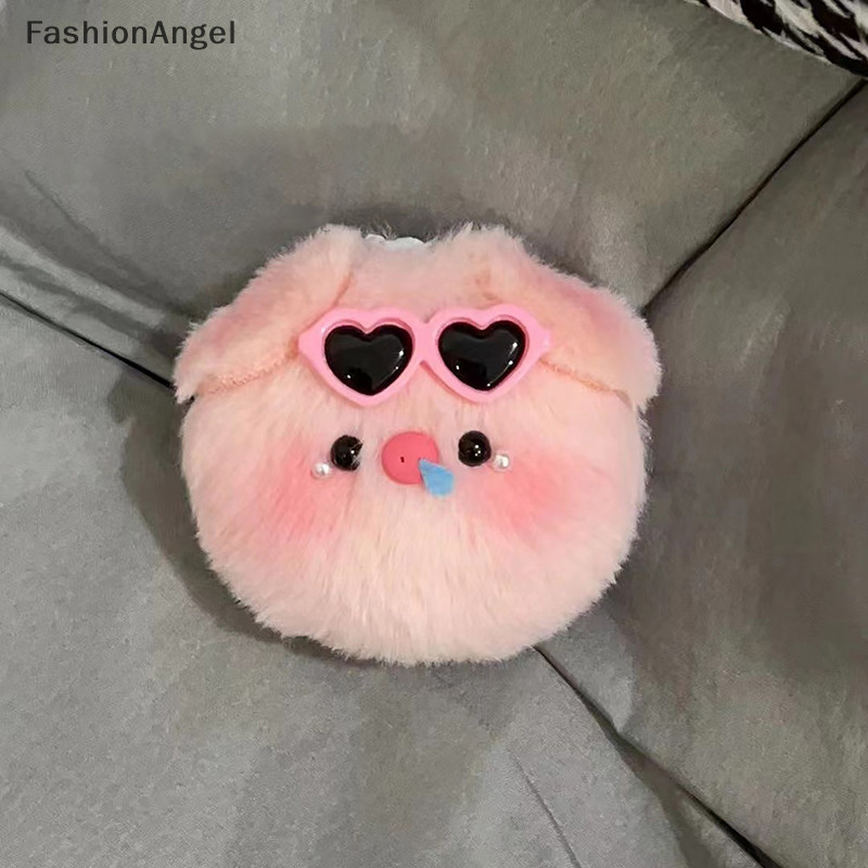 FashionAngel Squeak Lợn Ngọc Trai Dễ Thương Có Kính Mát Sang Trọng Búp Bê Móc Khóa Sáng Tạo Lông Tơ Mềm Nhồi Bông Ba Lô Mặt Dây Chuyền Cho Trẻ Em Quà Tặng TH