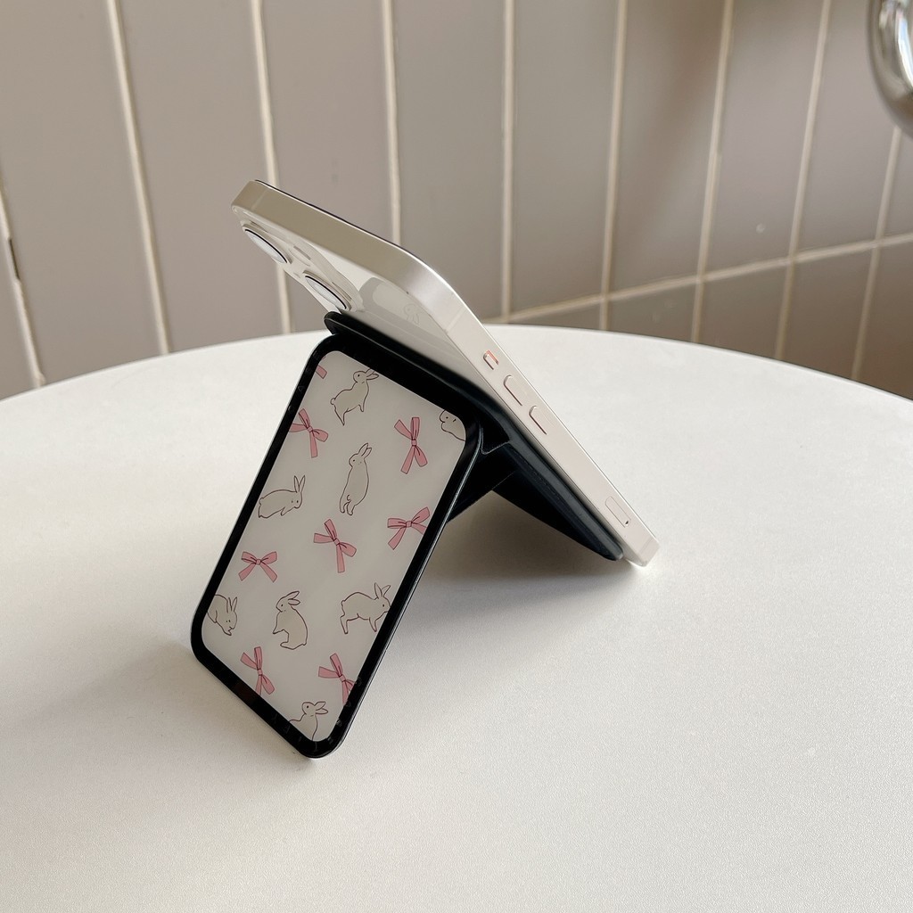 Hộp đựng thẻ Snappy Rabbit Ribbon Snappy SnappyTM Giá đỡ thẻ gương Tương thích từ tính