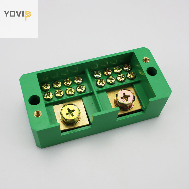 Hộp đầu cuối dây YOVIP Một pha 2 trong 6 / 8-OUT FJ6 / JHD Khối đầu cuối kết nối dây gia đình VN