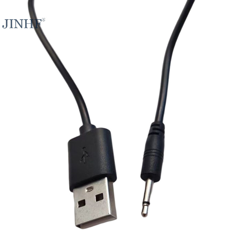 Dây sạc cáp sạc JINHF USB sang AUDIO 2.5mm cho máy mát xa đũa phép có thể sạc lại (Đen 24AWG) HOT