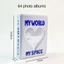 Album Ảnh BORAGETE, Giá Đỡ Photocard PVC Rỗng, Trái Tim Tình Yêu Mini 64 Túi Đựng Ảnh Nữ