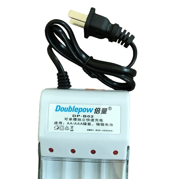 Bộ sạc pin tiểu Doublepow B02 pin sạc lại AA /AAA-kèm pin chính hãng