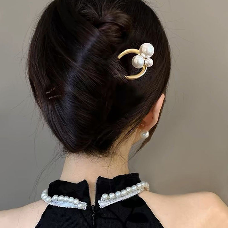 Kẹp Tóc Hình Chữ U Ngọc Trai Cao Cấp Mùa Hè Phong Cách Mới Kẹp Tóc Phong Cách Trung Hoa Mới Cổ Nữ Kẹp Tóc