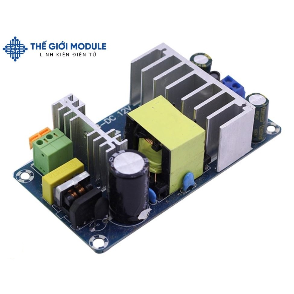 [Có sẵn] [Rẻ vô địch] Module nguồn AC-DC input 85-265VAC oput 12VDC 8A ...