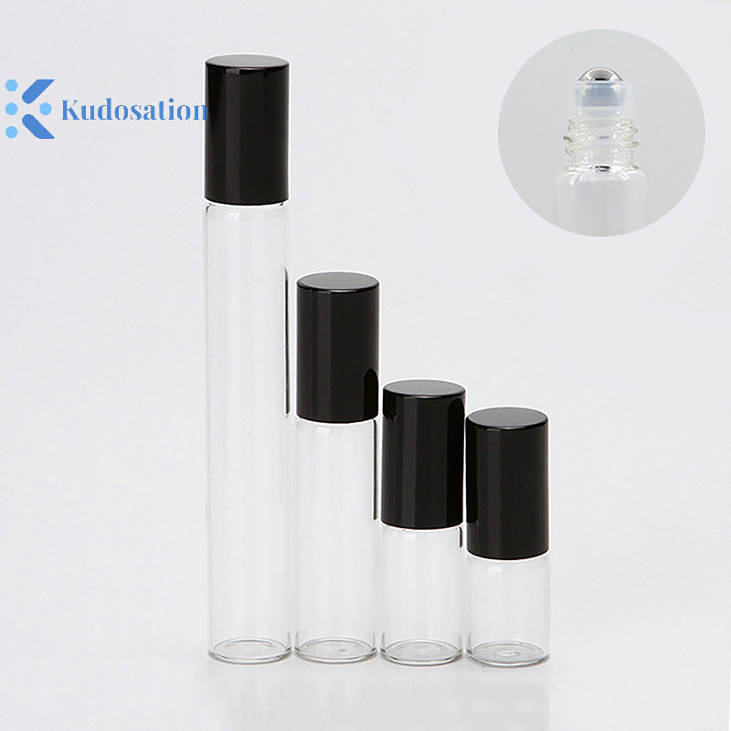 Kudosation 1ml 2ml 3ml 5ml 10ml Hổ Phách Kính Mỏng Cuộn Trên Chai Trống Chai Có Thể Đổ Lại Mẫu Thử Nghiệm Lọ Có Con Lăn