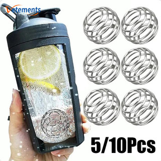 5 / 10 quả khuấy lắc sữa thép không gỉ tái sử dụng - lò xo trộn cocktail - cốc đánh bóng
