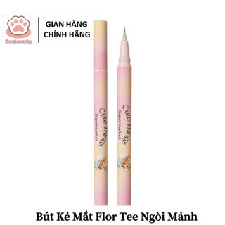 [ FLOR TEE ] Bút Kẻ Mắt Flor Tee Ngòi Mảnh Vỏ Nhám In Hoa