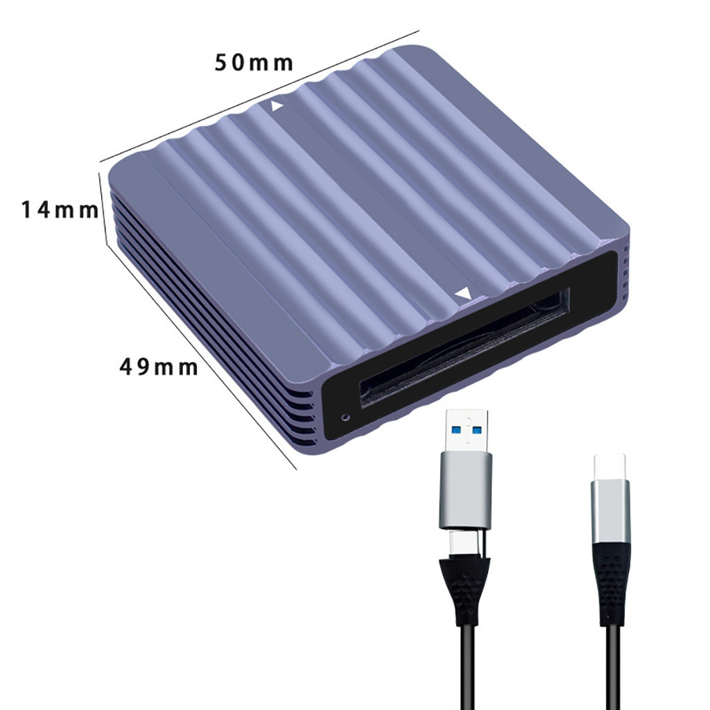 Jmt 2in1 CFexpress A + B Đầu Đọc Thẻ 10Gbps USB3.2 Gen2 Type-C USB CF Thẻ Nhớ Cho Z6 / Z7 1DX3 Camera Chụp Ảnh Vlog Du Lịch