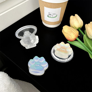 Giá đỡ điện thoại từ tính tròn Laser Cat 's Paw cho vỏ Magsafe và IPhone 15 14 13 12 Pro Max 14 Plus có thể gập lại Pop Ring Grip Giá đỡ bàn co giãn Màu p2