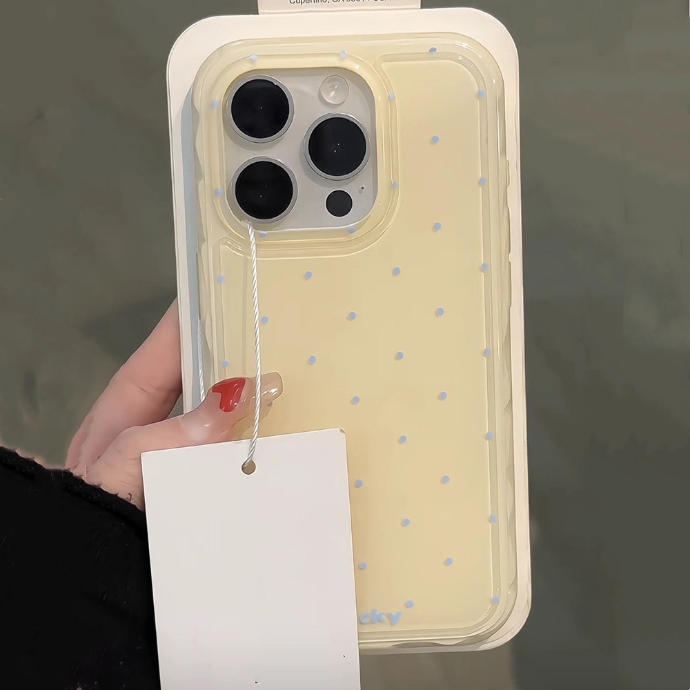 Ốp Điện Thoại Kẹo Chấm Cho iPhone 17ProMax 16Pro 15 14 13 12 Pro Max Bảo Vệ Toàn Diện Chống Sốc Hai Lớp Bảo Vệ Acrylic