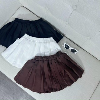 CV5- Chân váy xếp ly bé gái Trơn siêu dễ thương - Size 6-28Kg