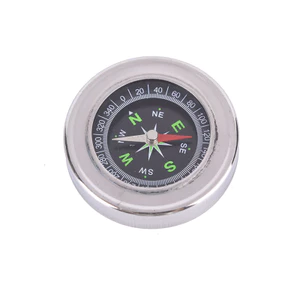 Tmoy 1 chiếc la bàn di động bằng thép không gỉ kim loại 60mm dành cho sinh viên la bàn thể thao ngoài trời TCS