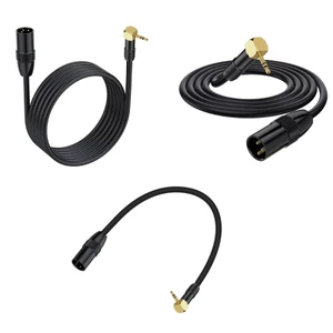 Góc phải BTM 90° Khuỷu Tay 3 5 Mm Sang Cân Bằng Cáp Aux Nam Đến Nam Dây Aux Cho Laptop Loa Trộn Bảng Điều Khiển
