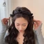 Dây buộc tóc nơ đơn giản thời trang dành cho nữ Cô gái Màu trơn Phụ kiện tóc đa năng Mũ nón Mới