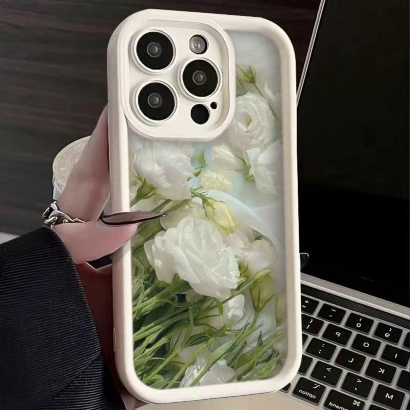 Ốp điện thoại hoa cổ điển sang trọng dành cho Realme 12 GT 6 6T Neo 6 SE Q3s Q3t GT Neo2T Q3 Pro Narzo 30 Ốp lưng in mờ ngộ nghĩnh