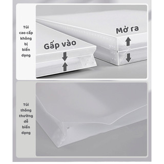 Túi Đựng Tài Liệu A4 A3 A2 Sức Chứa 240 Tờ, Bìa Đựng Tài Liệu Chống Thấm Nước Có Quai Cầm NGÓI HOME - KTL02
