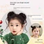 ESSENCEH Mũ Trùm Đầu Cho Bé Tóc Giả, Băng Đô Quấn Tóc Cho Bé Chống Trơn Trượt Dễ Thương, Vòng Tóc Hoa Cô Gái Tóc Giả Sinh Nhật Đầu Tiên Cho Bé
