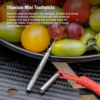 Boundless Voyage Di Động Mini Titan Tăm Giá Đỡ Sáp Tai Dụng Cụ Chăm Sóc Cá Nhân Ngoài Trời Dụng Cụ Đa Năng
