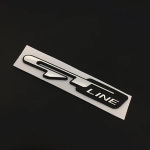 Mt 3D Chrome Xe Dán Biểu Tượng Huy Hiệu Decal Chữ GT Dòng Logo Cho Xe Kia Ceed Picanto K5 Stonic Optima Sportage GT Dòng Phụ Kiện