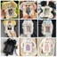 SUNKISSD Photocard, Hộp đựng thẻ ảnh sang trọng hình thỏ / chó / mèo, Thỏ tai to đa chức năng dễ thương / Thẻ Collie viền học sinh