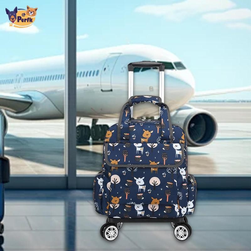 Du Lịch Túi Duffel Túi May Có Bánh Xe Chống Mài Mòn Dung Tích Lớn Sắp Xếp Lưu Trữ Du Lịch Tote Cán Duffel Túi