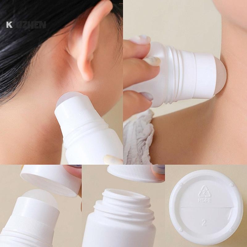 Kuzhen 50 / 100ML Con Lăn Nhựa Trắng Tinh Dầu Thêm Đóng Chai Du Lịch Sương Hộp Đựng Có Thể Đổ Lại Chai DIY HOT Khử Mùi Phụ Kiện