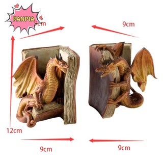 Pnpia 1 Cặp Nhựa Rồng Điêu Khắc Bookend Nghệ Thuật Thủ Công Để Bàn Chặn Sách Phụ Kiện Cho Phòng Học Văn Phòng Tại Nhà Trang Trí Quà Tặng Dễ Thương Boutique