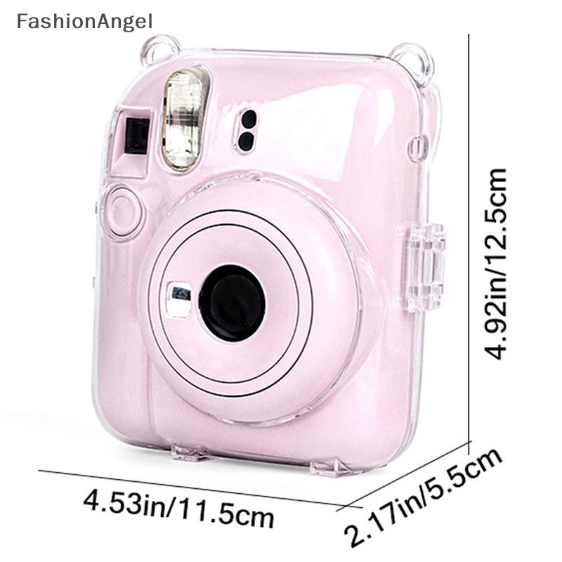 Hộp đựng máy ảnh pha lê sáng bóng FashionAngel 1Pc cho Instax 12 Túi đựng long lanh trong suốt có dây đeo cho Instax 12 VN