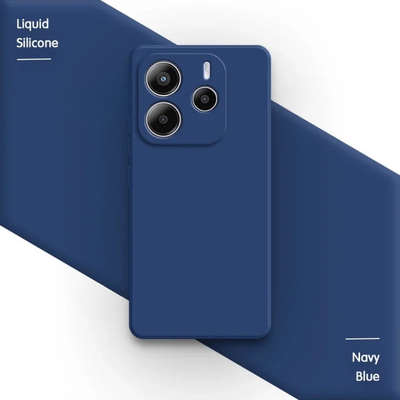 Ốp Điện Thoại Chính Hãng Cho Redmi Note14 Note 14 Pro 14Pro Plus Pro + 5G 4G Bảo Vệ Ống Kính Vuông Cổ Điển Silicon Mềm