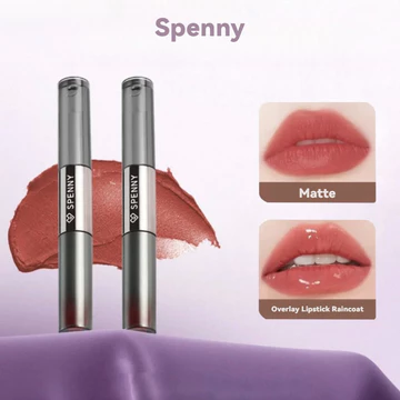 Spenny Son bóng son bóng hai đầu gương nước son trong suốt lì môi áo mưa cốc chống dính bóng