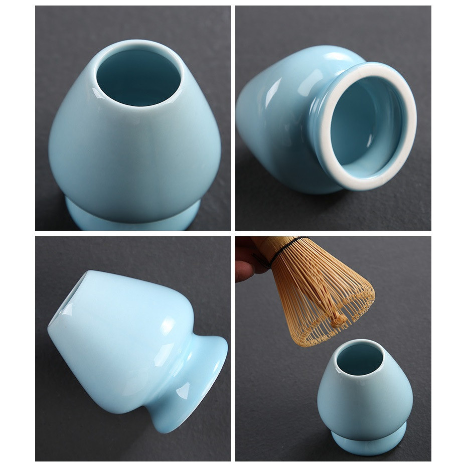 Đế Gác Chổi Đánh Trà Matcha Bằng Sứ