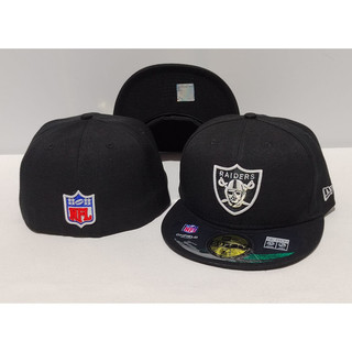 Nfl Oakland Raiders Mũ Nam Đen Đầu Lớn Full Kèm Theo Mũ Phố Hip-hop Flat Vành Mũ
