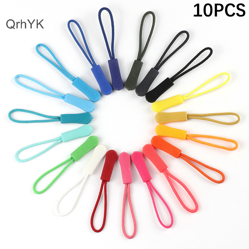Nhà Máy Thời Trang Mới 10 Chiếc Dây Kéo Kéo Kéo Cuối Phù Hợp Với Dây Thẻ Thay Thế Kẹp Khóa Gãy Fixer Dây Zip Tab Túi Du Lịch Vali Lều QrhYK