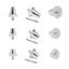 12 Cleats bóng đá dành cho cuộc thi tập luyện Dễ dàng lắp đặt