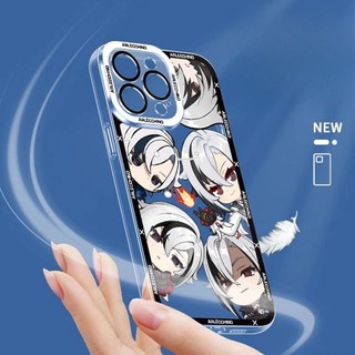 Genshin Impact Arlecchino The Knave Ốp Lưng Cho Iphone 11 12 13 14 15 Pro Max 6 6S 7 8 Plus 7Plus 12 Mini XS Max XR SE 2022 Vỏ Mềm Trong Suốt TPU Vuông Bảo Vệ Toàn Diện