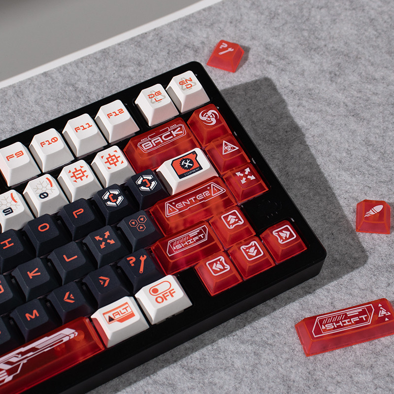 157 phím Tương lai Cơ khí mát mẻ keycaps Cherry Profile PBT PC keycap set cho bàn phím cơ mx switch | BigBuy360 - bigbuy360.vn